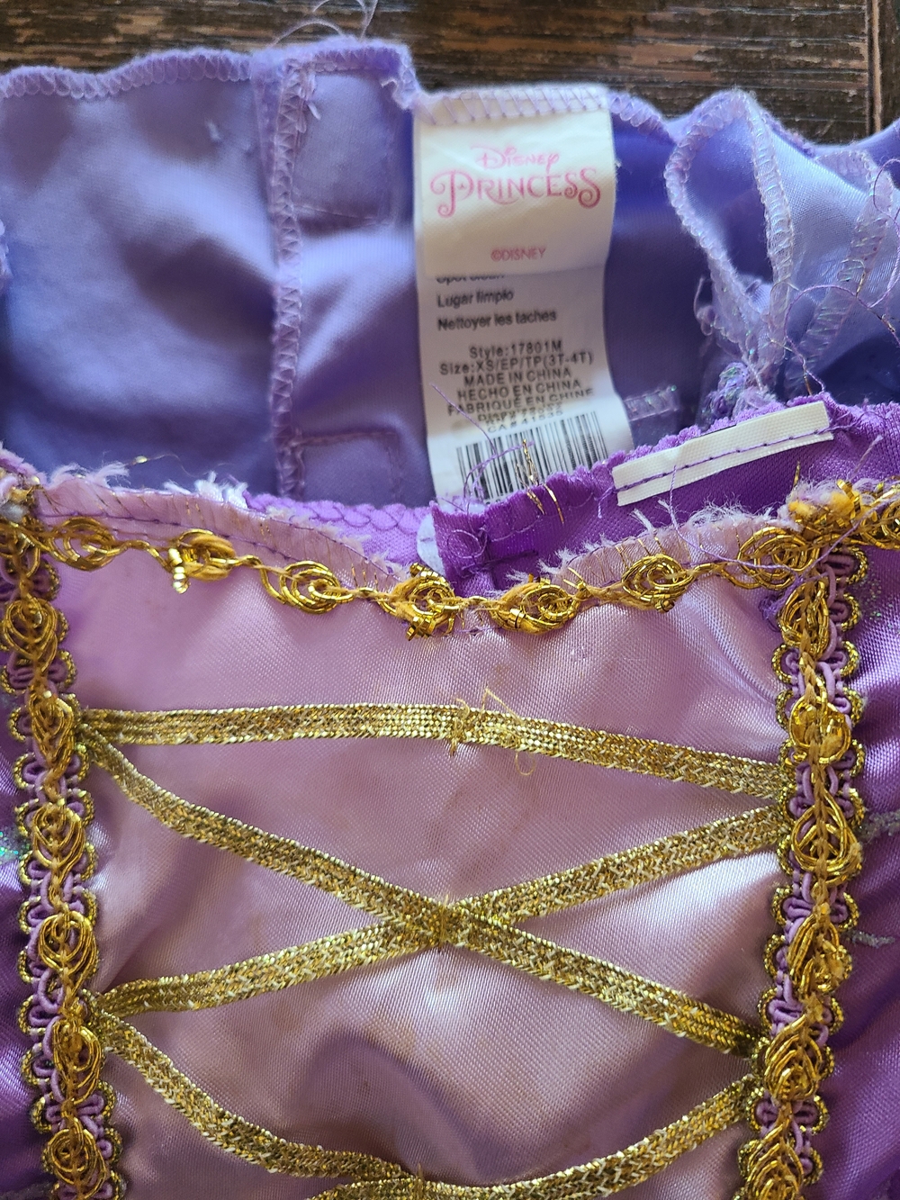 Disney Princess Dress Up Costume Bundle Lot of 6 (Sizes 3T to 8) - Picture 5 of 7